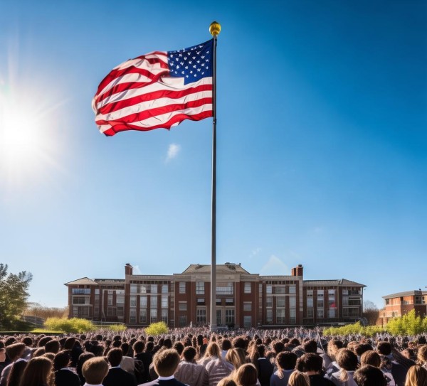 商贸学院升旗仪式再添大事 商贸学院升旗仪式再添大事