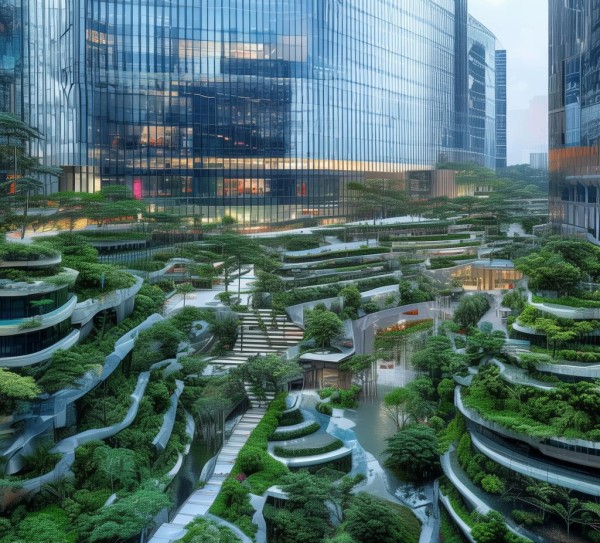 东方蓝城商贸中心，商业与生态的完美融合