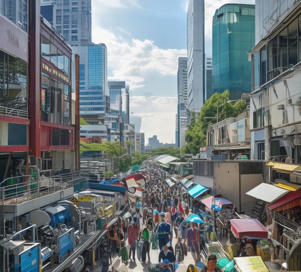 通过经济高质量发展，推动复工复产商贸服务发展。