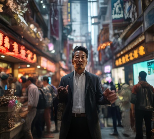 义诚商贸服务中的老彬，机遇与挑战的博弈