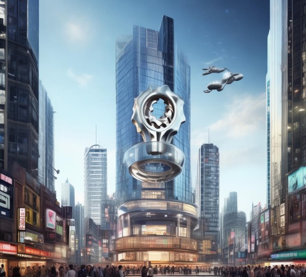 城市商业中心与创新发展的象征