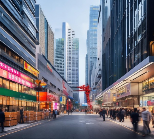 商贸综合服务区，作为商业与物流的双重引擎