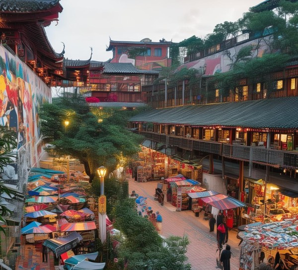 东郊商贸大院,商业与艺术的完美结合 东郊商贸大院,商业与艺术的完美结合