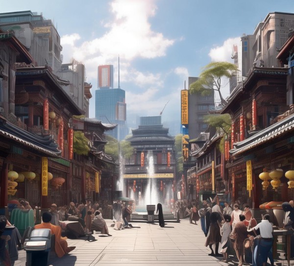 商贸文化广场,文化与商业的对话 商贸文化广场,文化与商业的对话