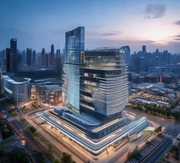 通山国际商贸城项目部，引领产业发展与城市升级