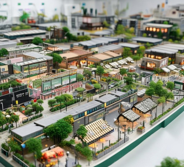 乡镇商贸服务中心模式图，助力商贸行业高质量发展