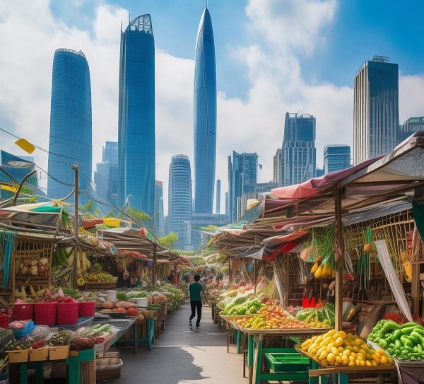 深圳作为金融新高地，以农贸市场的活力助力乡村振兴。