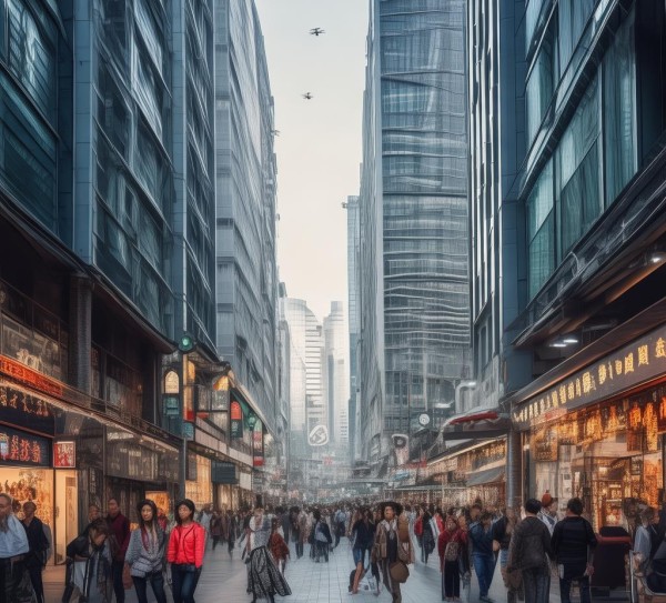 西安商贸区，Dynamic and Enriched Economic Space