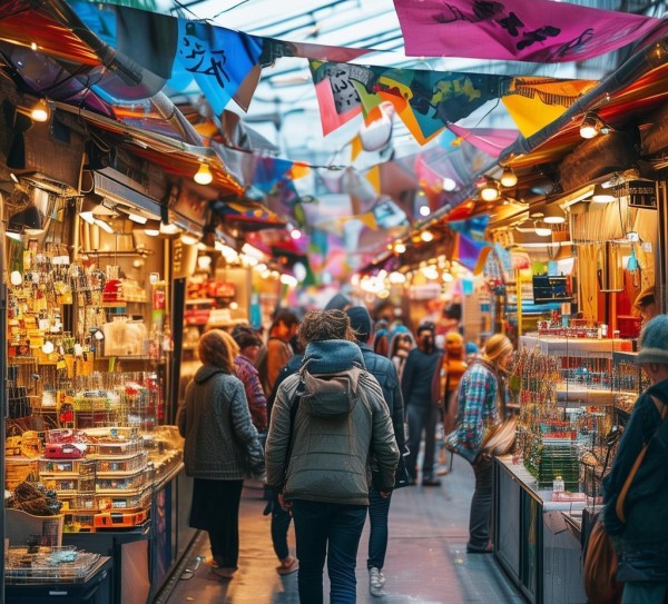 商贸集市年度新品促销