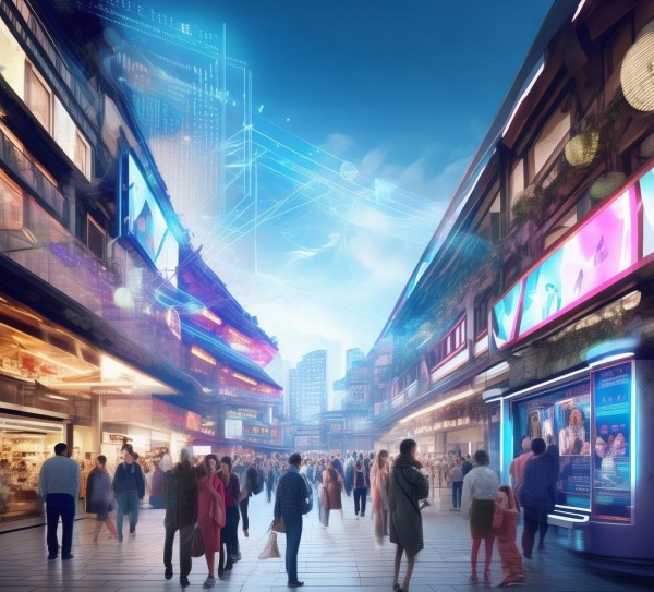 儋州商贸城正在数字化转型，推动商业升级，引领未来，助力数字经济发展。