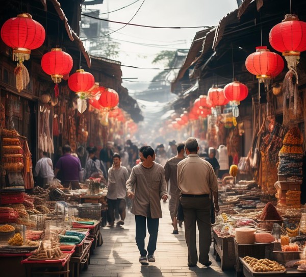 镇商贸街，机遇与机遇