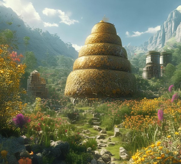 千年商贸蜂巢，复兴商贸蜂巢项目，人类文明与自然共生的奇幻故事