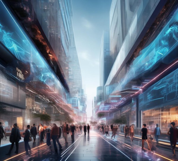 未来商贸服务走廊，连接未来，促进开放的商业网络