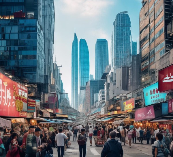 商贸之城，数字转型与经济活力，城市经济的双轮驱动