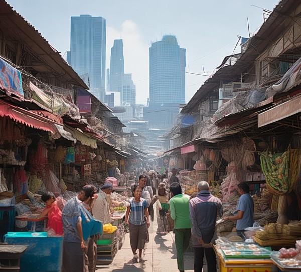 南江商贸服务市场，机遇与挑战