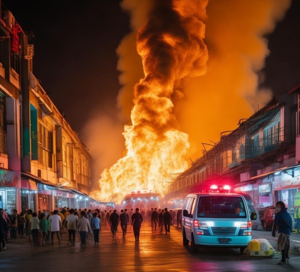 义乌商贸城发生火灾，紧急信息