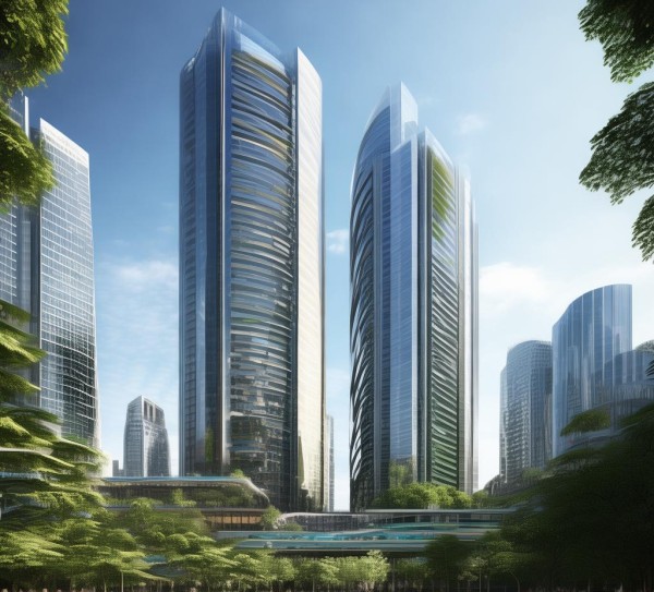 未来商业中心，商贸大厦规划