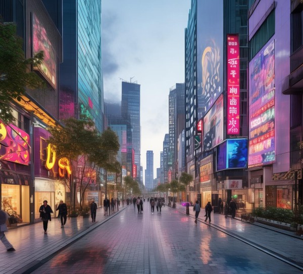 升级后的综合商贸街，为商业经济发展注入新活力。