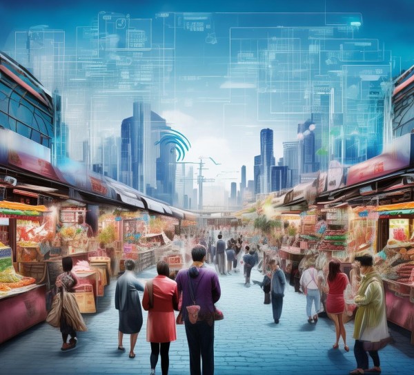 全国范围内共有商贸企业，数字时代带来新机遇。