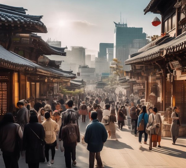 韩国商贸城，数字与人文的对话