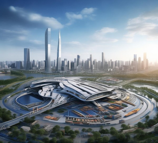 阳泉商贸物流港，全国中心枢纽，连接全国物流运输