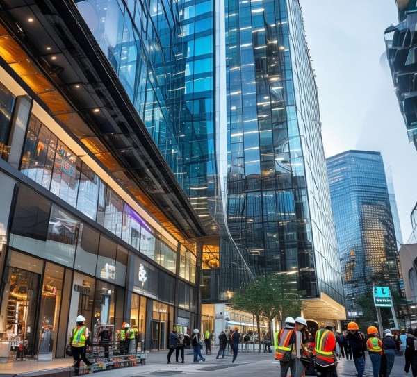 即将全面启动，商业区正式展开