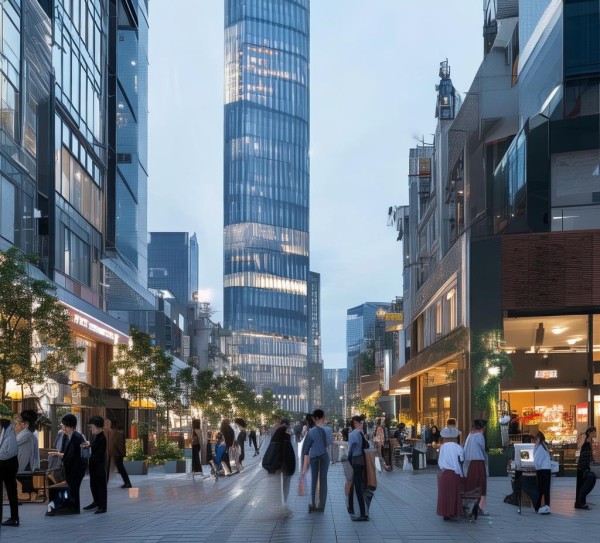 嫩江商贸城新兴商业中心，适合企业、政府、学者、投资者等商贩，商业环境良好，适合各种商贩，涵盖企业、政府、学者、投资者及个人投资者。