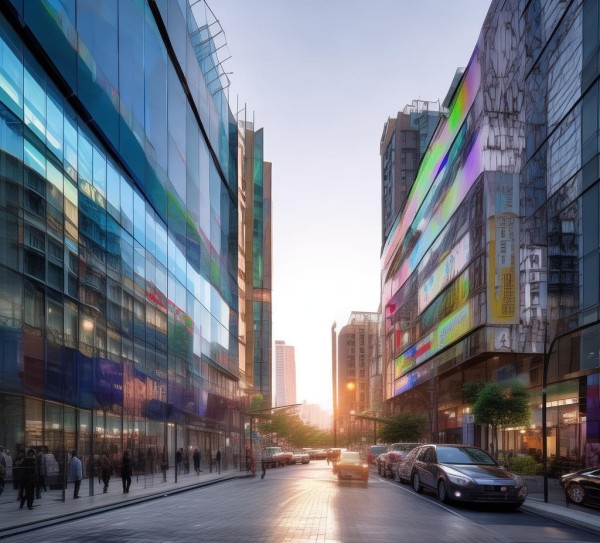 衡阳商贸街拓宽工程，玻璃幕墙连接经济与城市