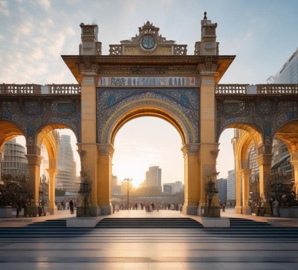 中葡商贸广场口岸，连接中欧贸易的重要地标性建筑