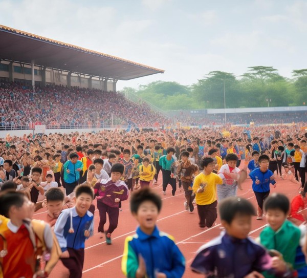 安徽商贸校运会传承精神体育盛会
