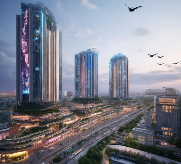 山阴未来城商贸项目，未来商业中心的规划与建设