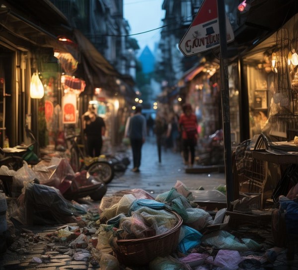 商贸街的小心,事故就在身边 商贸街的小心,事故就在身边