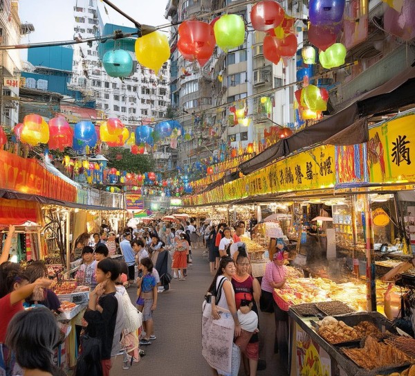 商贸节活动亮点，互动游戏与美食摊位