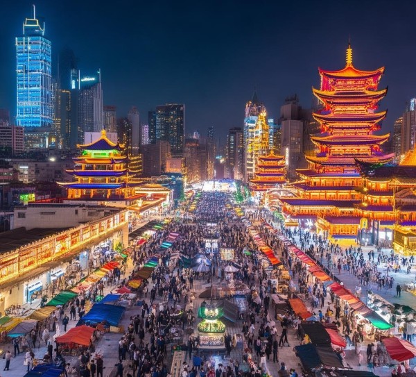 商贸文化广场，城市经济的璀璨绽放