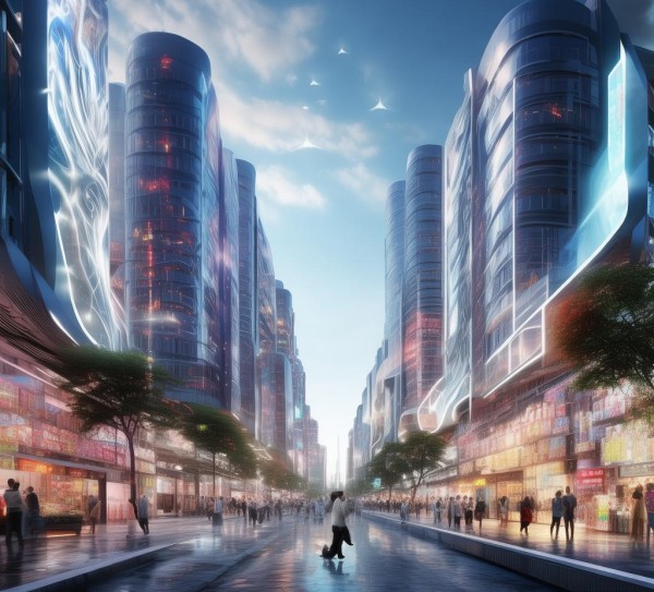 义乌商贸城，未来科技与设计结合，空间体验升级