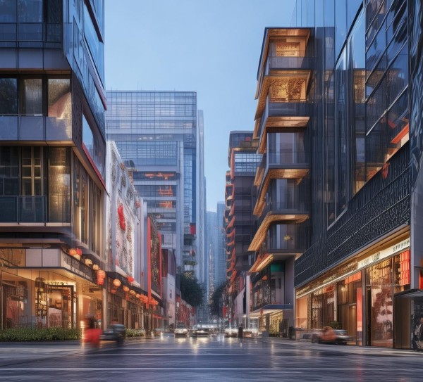 下元商贸城装修案例，现代与传统的完美融合