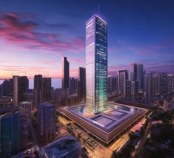 城市新地标,金沙海景商贸广场 城市新地标,金沙海景商贸广场