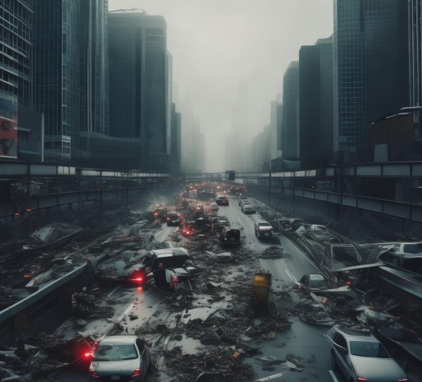 商贸街车祸事故案例视频，警示城市交通秩序