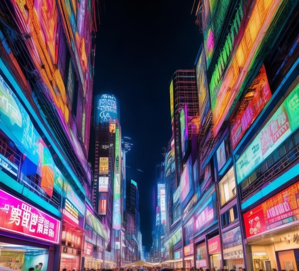 武阳新闻西南商贸城霓虹灯商业新地标 武阳新闻西南商贸城霓虹灯商业新地标