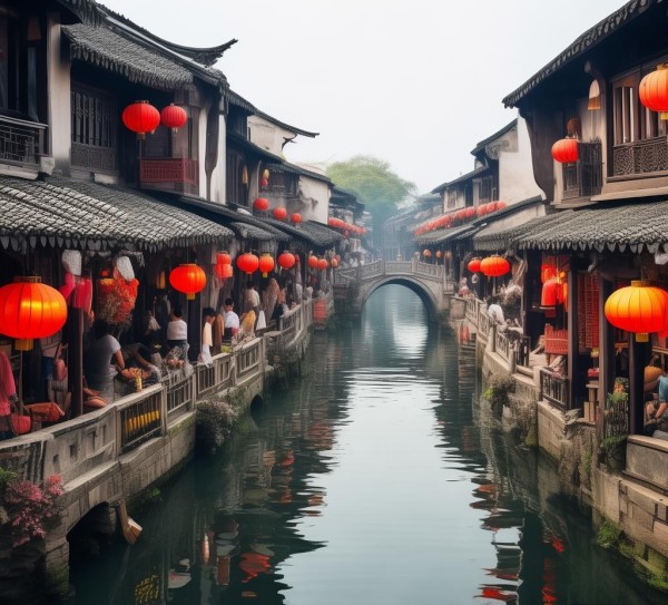 小水镇商贸城，生活与风景交汇处