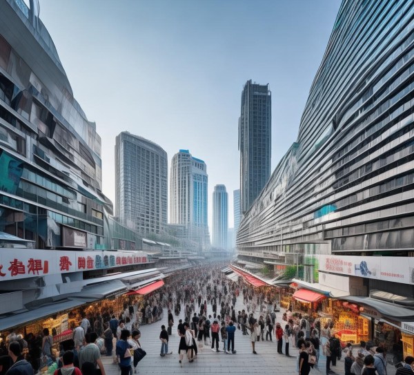 上海市国际商贸城，机遇与挑战并存，未来经济与市场前景均在向好发展。