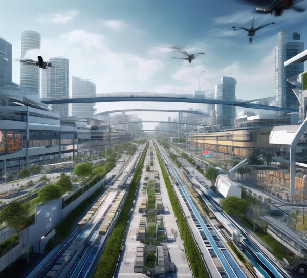 镇商贸中心项目，智能化、高效物流、综合服务，未来愿景待实现