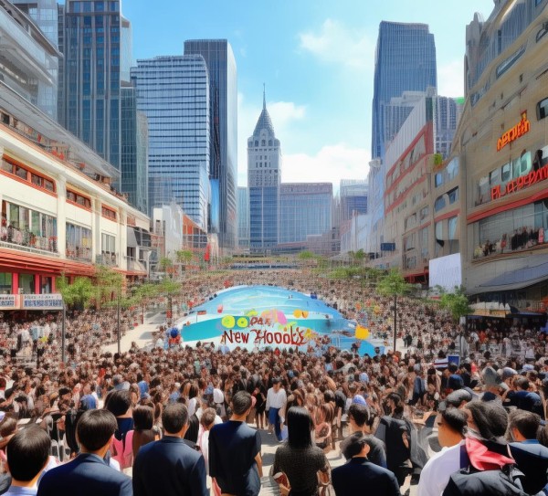 新港商贸城，开放新天地，活力无限