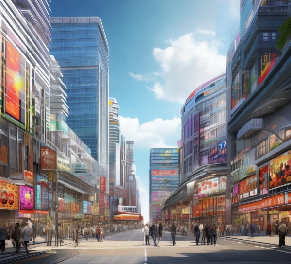 新港商贸城，城市新图景的商业中心