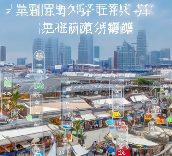 商贸批发城项目简介， percentages of Growth in Retail and Commerce