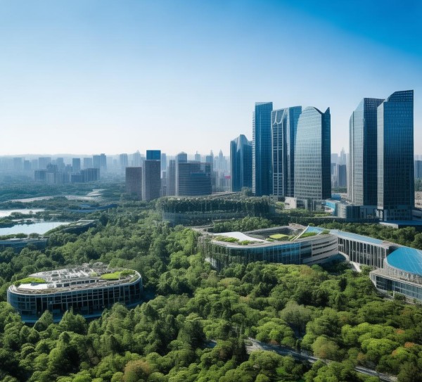 蓝天商贸城，绿色发展的见证者