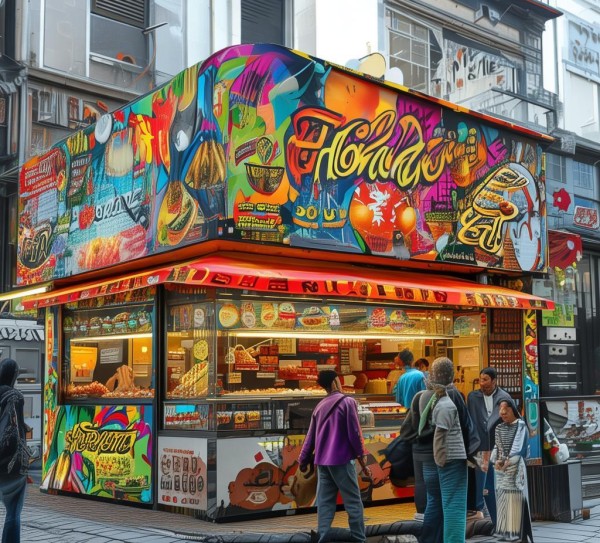 商业大排档文案设计案例，从创意到落地，带来商业成功