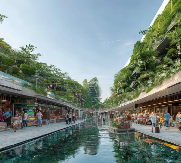 天水商贸城，高效与自然的商业与文化融合