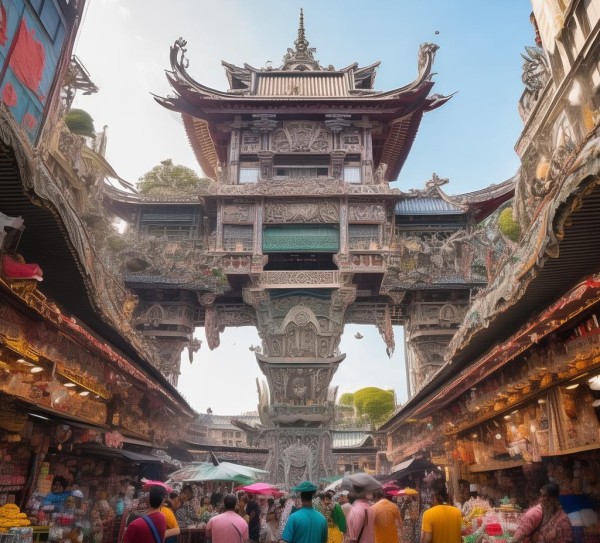 商贸中心，连接商海的桥梁，不同地区的贸易与交流