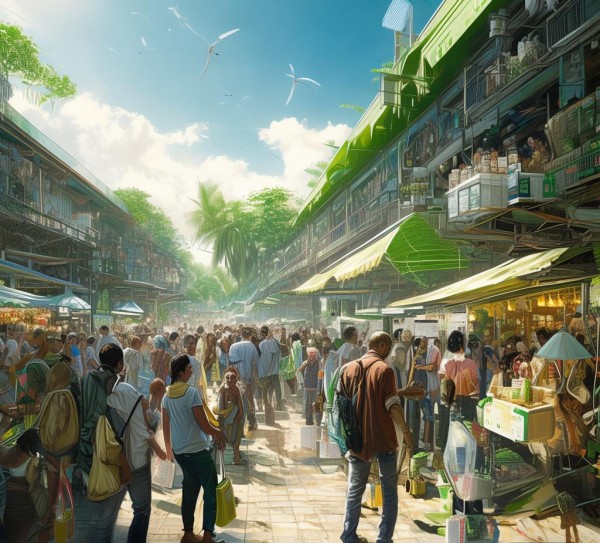 绿色技术助力扶贫商贸市场，新势力创新之路